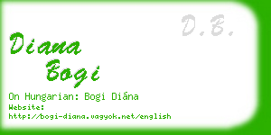 diana bogi business card